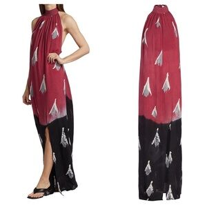Busayo Peju Halter Maxi Dress M